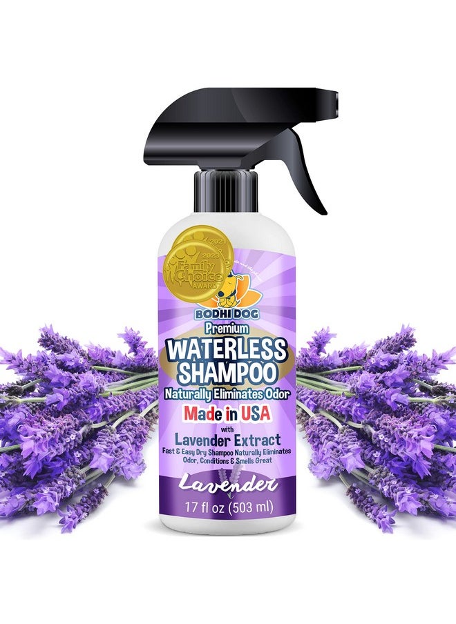 Bodhi Dog - Waterless Shampoo | Natural Dry Shampoo For Dogs Or Cats | Neutralizes Pet Odor | No Rinse Required | Made With Natural Extracts | Vet Approved Made In Usa (Lavender, 17 Fl Oz) - Image 1