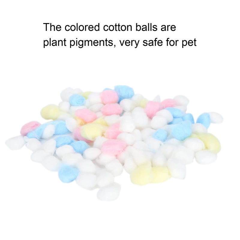 Colorful Cotton Balls Filler For Hamster House Small Animals Hibernation Chinchillas Pet Supplies - Image 4
