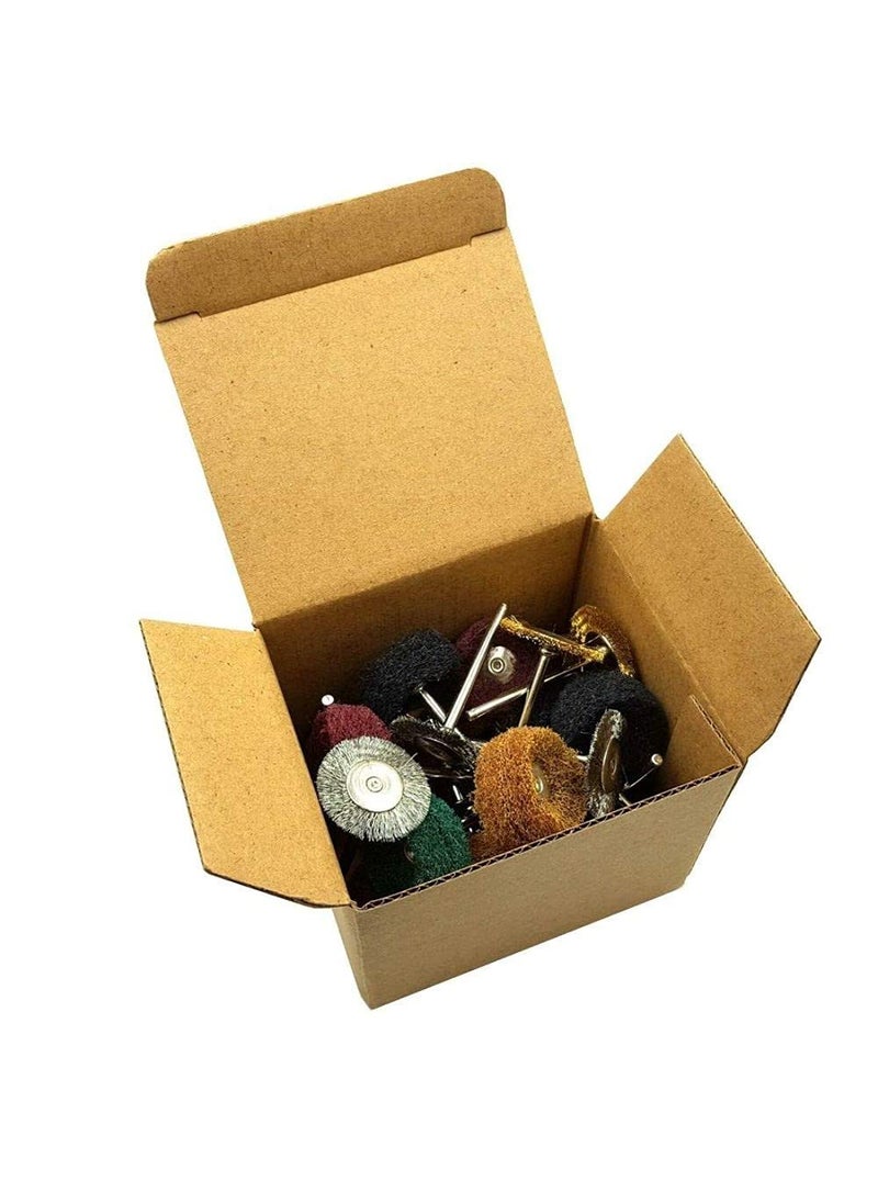 DIY Crafts Diy Crafts 11402 10530 Multistyle Mini Abrasive Wheel Buffing Polishing Set for Dremel Rotary Tool Multicolor 30 Piece  - Image 5