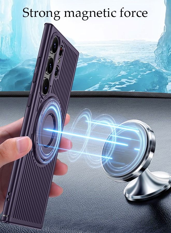 DUNISO Samsung Galaxy S23 Ultra Phone Case 6.8" Full Body Protective Phone Cover Anti-fall Anti-fingerprint Phone Case With Magnetic Standand Camera Protector for Galaxy S23 Ultra 5G Phone Case - Image 4