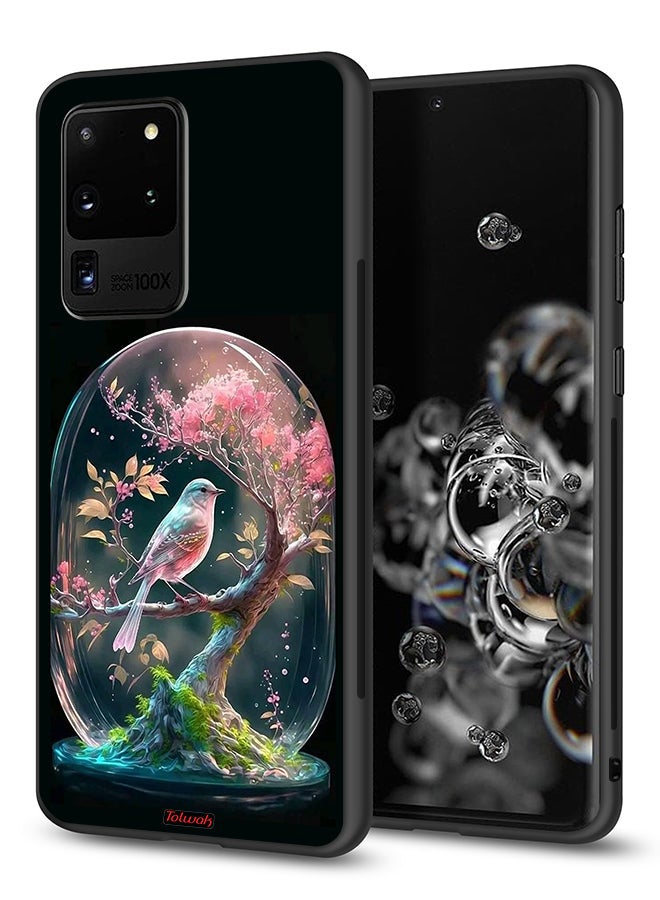 Tolwak Samsung Galaxy S20 Ultra Protective Case Cover Bird In Jarr - Image 1