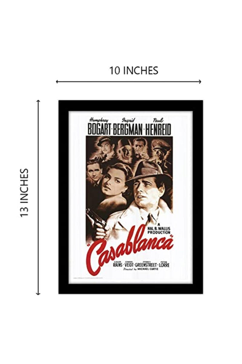 GRAY WALL Casablanca Framed Movie Poster - Image 3