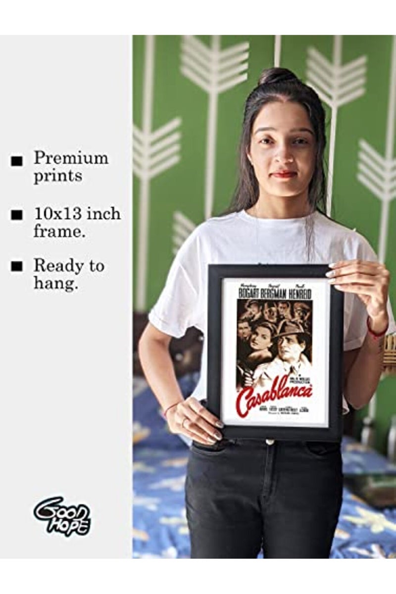 GRAY WALL Casablanca Framed Movie Poster - Image 4