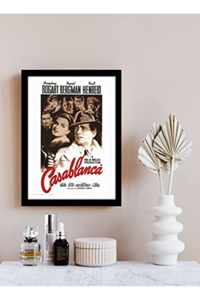 GRAY WALL Casablanca Framed Movie Poster - Image 2