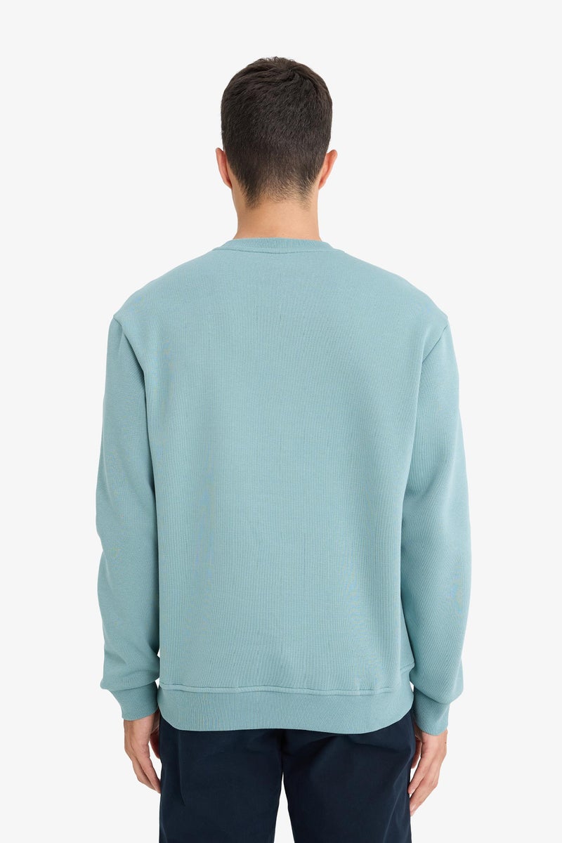 DeFacto Green Man Regular Fit Sweatshirt Casual - Image 5