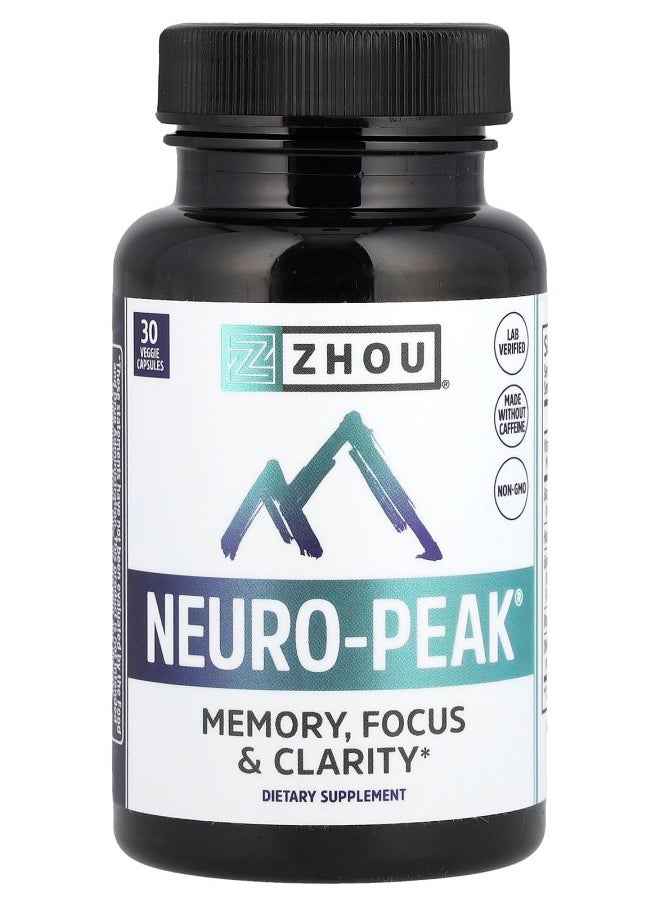 Zhou Nutrition NeuroPeak® 30 Veggie Capsules 