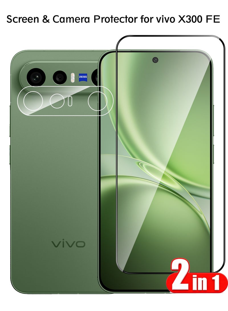 CoomBe 2 in 1 vivo X300 FE Screen & Camera Protector - High Transparency Full Coverage Shield for Scratch & Impact Protection - Image 1