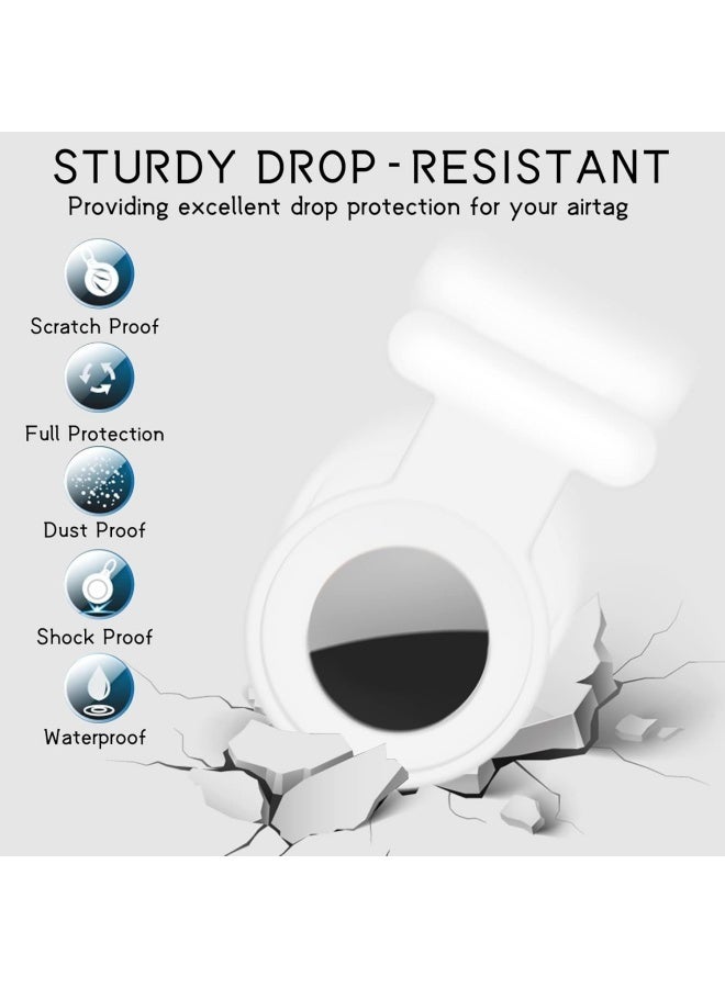 2 Pieces AirTag Holder with Safety, Hidden Wearable AirTag Case with Brooch Clip for Clothes of Kids, Teens, Elder - Image 4