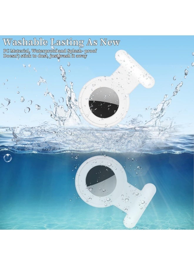 2 Pieces AirTag Holder with Safety, Hidden Wearable AirTag Case with Brooch Clip for Clothes of Kids, Teens, Elder - Image 3