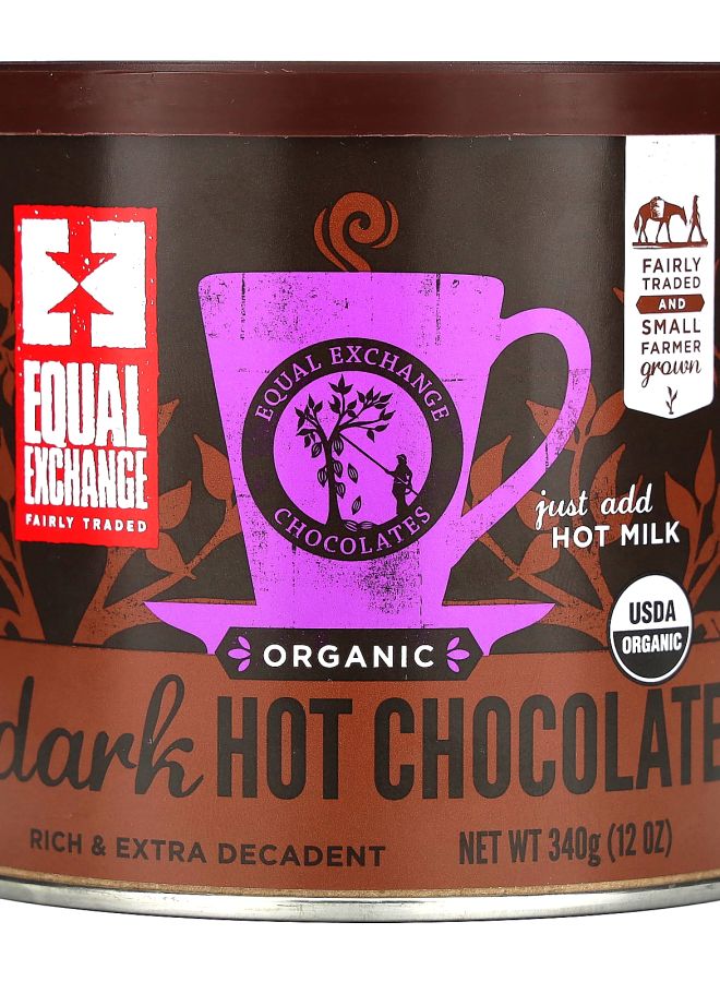 Equal Exchange شوكولاتة ساخنة داكنة عضوية 12 أونصة (340 جرام)