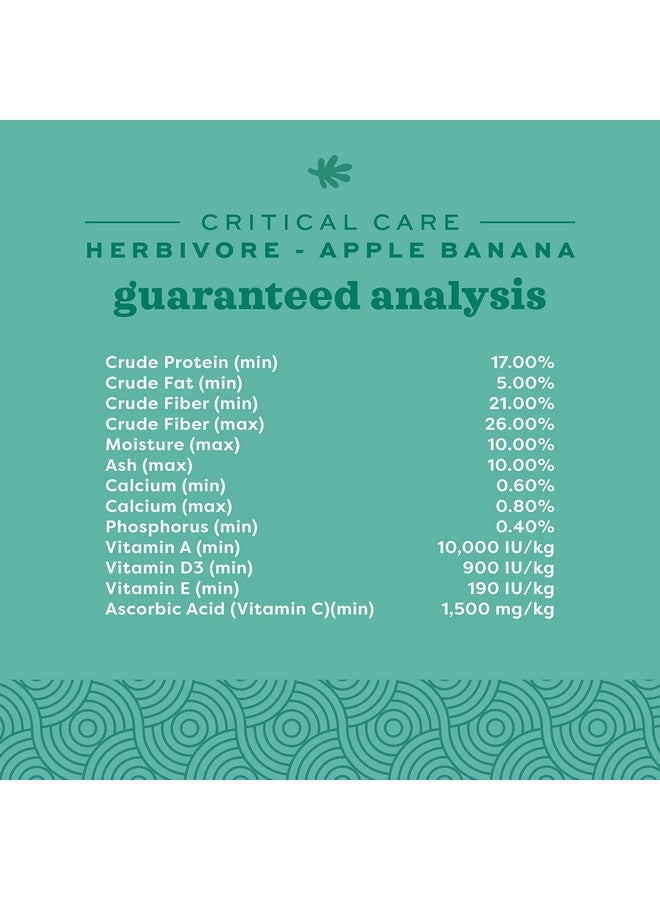 Oxbow Critical Care Herbivore, Emergency Guinea Pig Food, Rabbit Food for Recovery, Natural Apple Banana Flavor, Veterinary Formula, Critical Care for Guinea Pig Emergency Kit, 141 Grams - Image 4