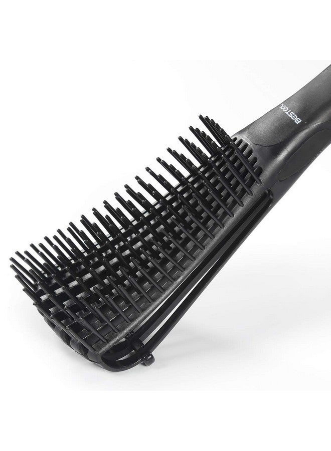 BESTOOL Detangling Brush, Detangler Brush for Natural Black/ Curly Hair Afro 3/4abc Texture, Faster n Easier Detangle Wet or Dry Hair with No Pain (Black) - Image 4