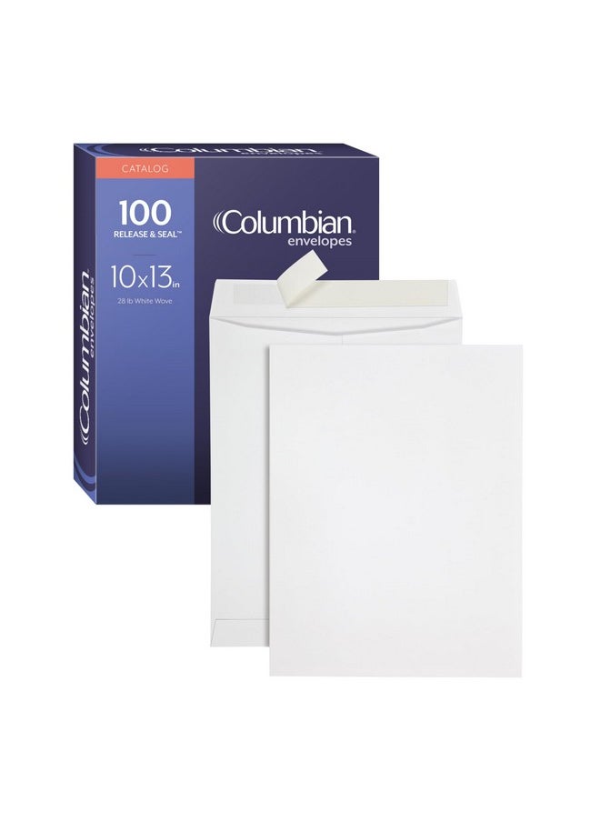 Columbian 10 X 13 Catalog Envelopes With Self Seal Closure 28 Lb White Wove For Mailing Flat Letter Size Documents Or Photos 100 Per Box (Colo336)  - Image 1