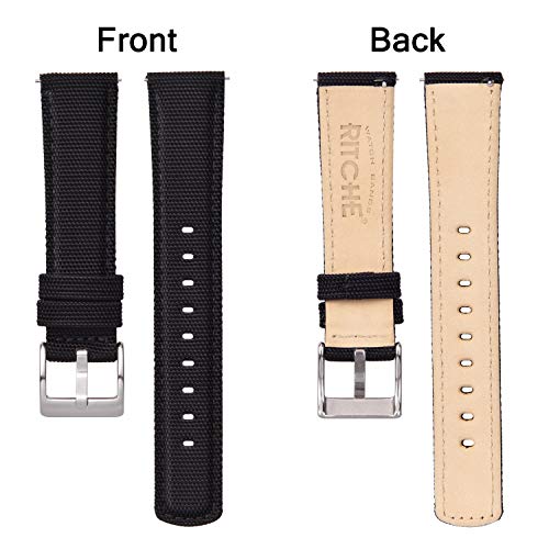 Ritche Christmas Gift 22mm Canvas Sailcloth Watch Band Quick Release Watch Strap for Men Women Watch Bands, White Elephant Gifts, Stocking Stuffers for Men - Image 5