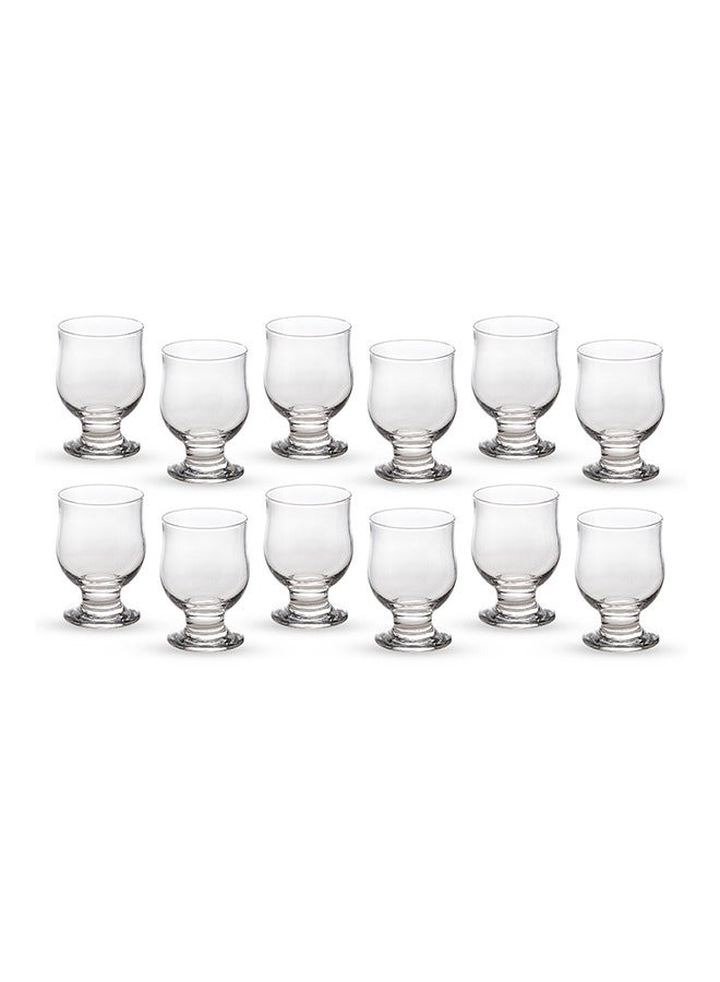 BLOOM 12 Piece Beverage Cup Set Glass Clear 7x7x10 cm - Image 3