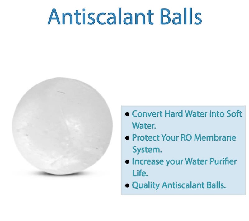 AAMERIA RO Antiscalant Silliphos Solid Balls Convert Hard Water into Soft Water Anti Scaling Balls for RO Tank Washing Machine and RO Water Purifier 50 Pieces - Image 3