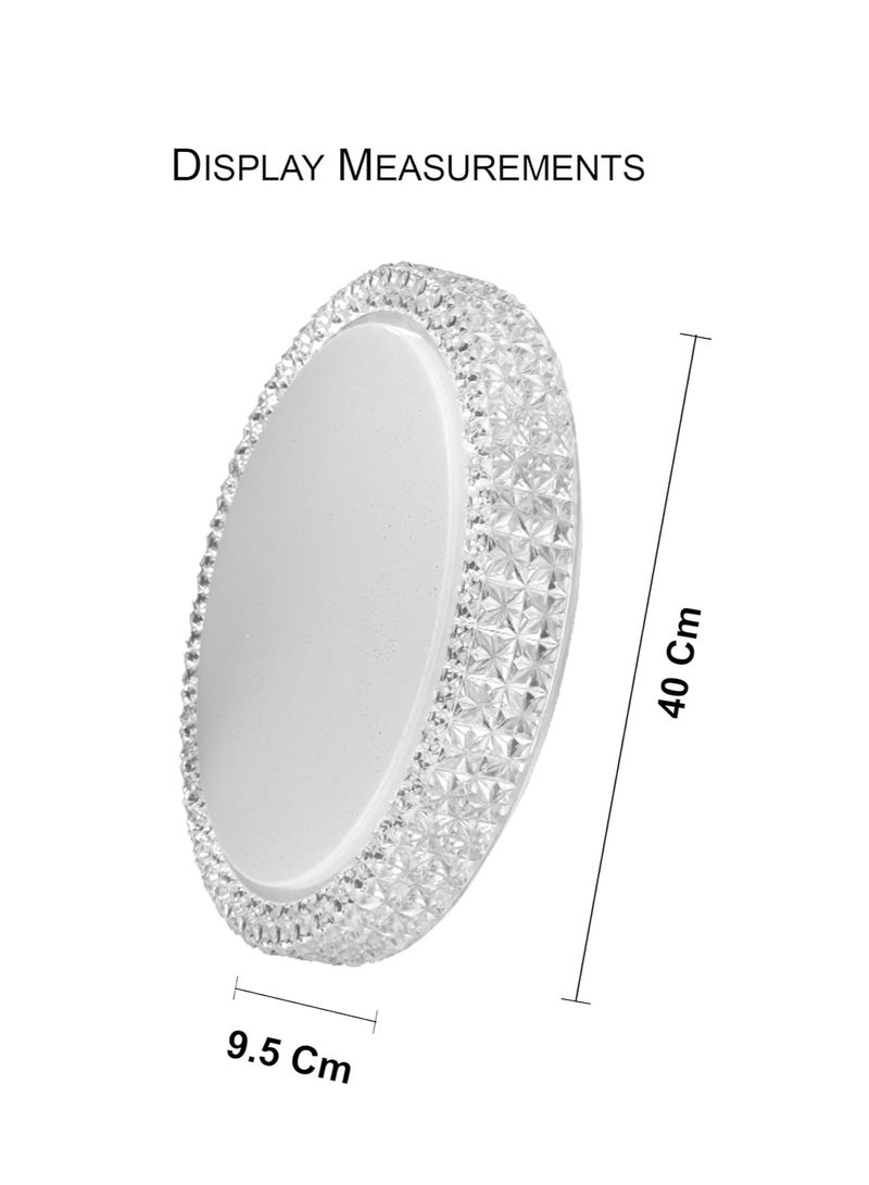 ESNCO ضوء سقف LED مدمج | ضوء سقف قابل للتعتيم للمطبخ وغرفة المعيشة | مصباح سقف LED دائري أبيض - Image 2