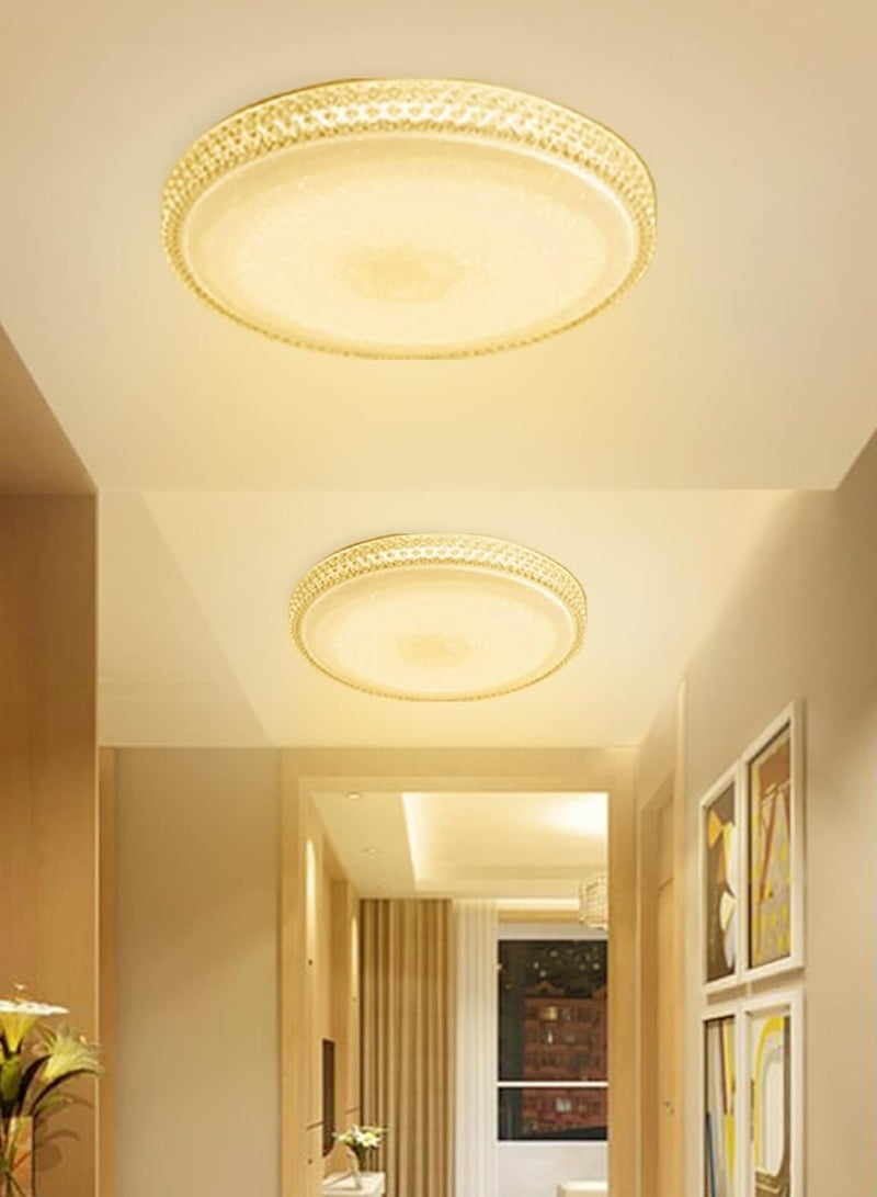 ESNCO ضوء سقف LED مدمج | ضوء سقف قابل للتعتيم للمطبخ وغرفة المعيشة | مصباح سقف LED دائري أبيض - Image 5