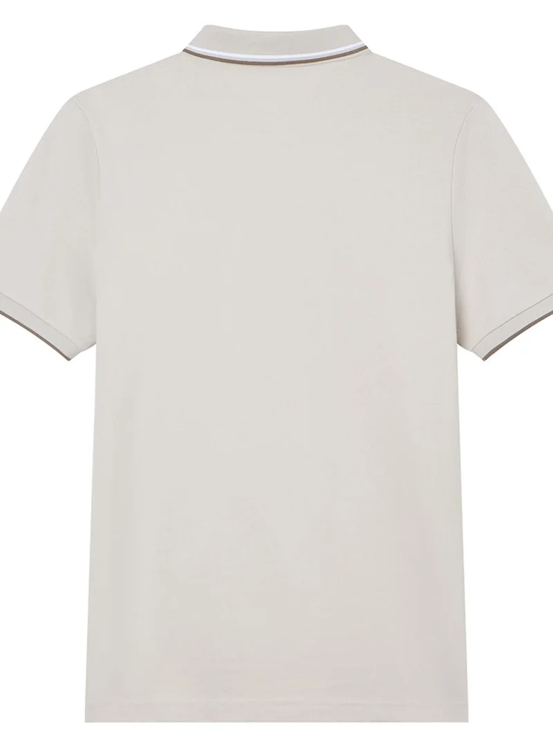 GIORDANO  Men’s Slim Pique Solid Polo with Flat Knit Collar for Men | Best Price UAE