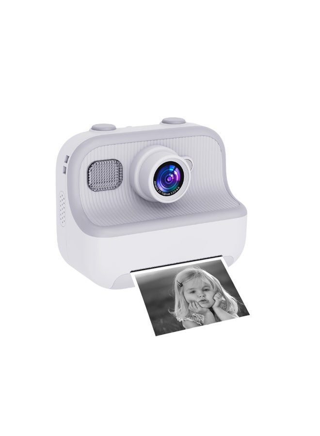 Generic Hot Children's Digital Camera M8 Children's Instant Printing Camera One-Shot-and-One-Shot-and-One-Shot-and-One-Shot-and-One-Shot-Ready-to-One-Pot Camera Toy-Color: Print Roll Paper * 3 Lanyard Color Pen * 5 Charging Line Instruction Gift Box ]  - Image 1