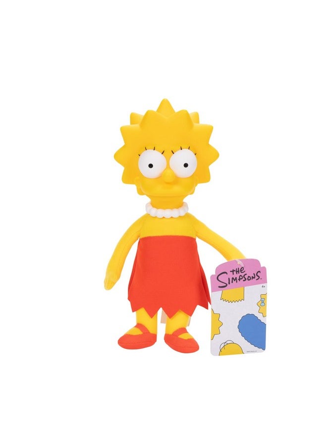 Jakks Pacific Disney The Simpsons Lisa Plush Features Soft Fabric Body with Sculpted Head Officially Licensed  - Image 1
