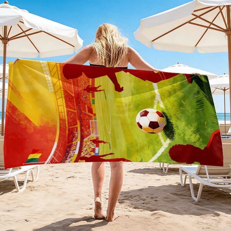 2026 World Cup Football Beach Towel