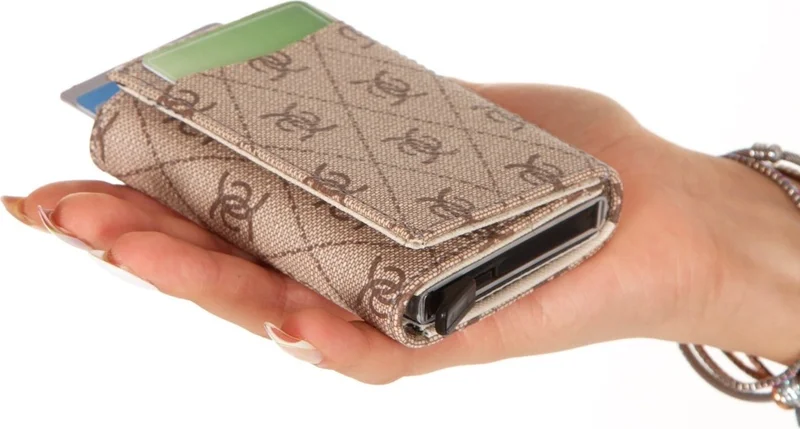 اديلينا باجز Unisex Rio Mechanism Automatic Slide Card Holder Wallet