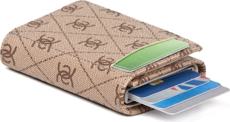 اديلينا باجز Unisex Rio Mechanism Automatic Slide Card Holder Wallet