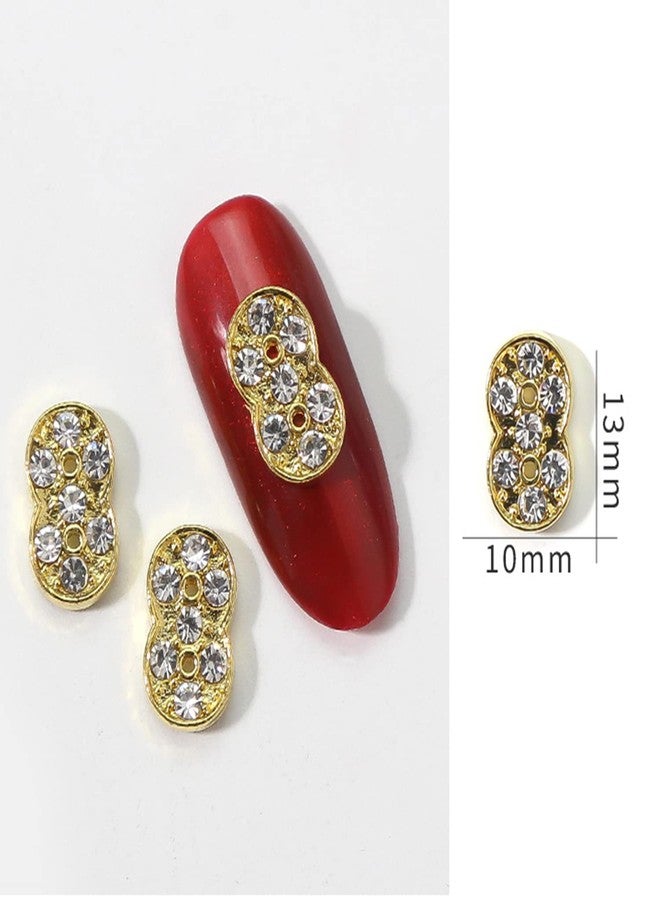 JERCLITY 30 Pieces Gold Number Nail Charms (0-9) for Nails Arabic Numerals 3D Nail Art Charms for Acrylic Nails Alloy Nail Rhinestones and Charms Nail Number Charms Gems for Women - Image 5
