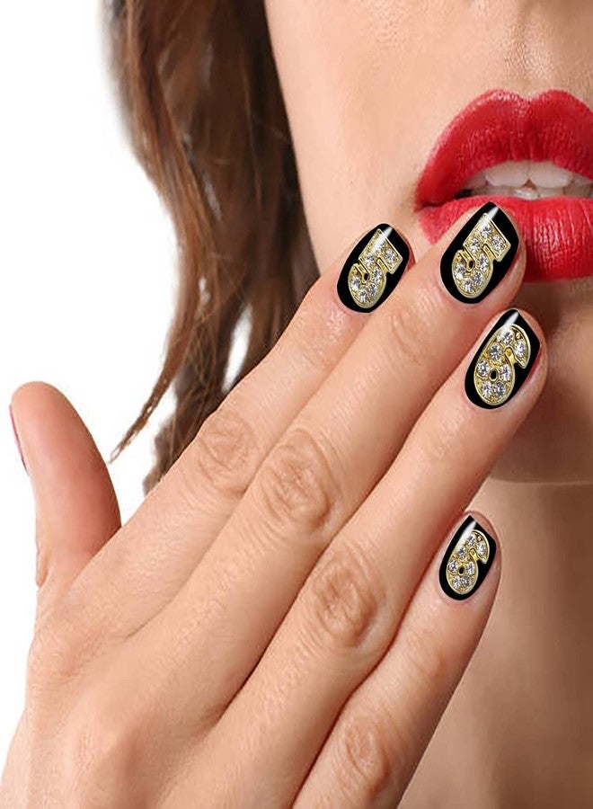JERCLITY 30 Pieces Gold Number Nail Charms (0-9) for Nails Arabic Numerals 3D Nail Art Charms for Acrylic Nails Alloy Nail Rhinestones and Charms Nail Number Charms Gems for Women - Image 2
