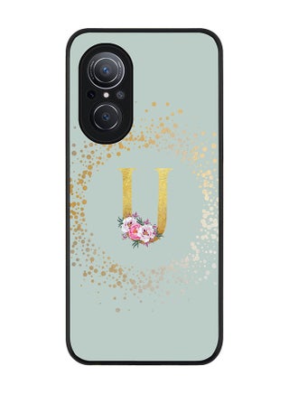 Rugged Black edge case for Huawei Nova 9 SE  Slim fit Soft Case Flexible Rubber Edges Anti Drop TPU Gel Thin Cover - Custom Monogram Initial Letter Floral Pattern Alphabet - U (Light Grey ) - pzsku/ZAD0911BA558A879DA9CAZ/45/_/1665832749/3c42f46b-4d2d-463f-abc8-b1e5f67f5178