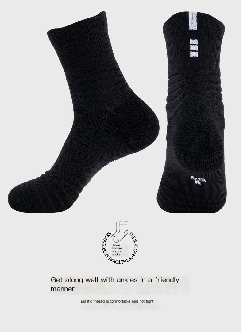 infino 3 Pairs Men's Sports Socks Anti-Blister Moisture Wicking Athletic for for Football Basketball Sports and Running Grip Socks - Image 2