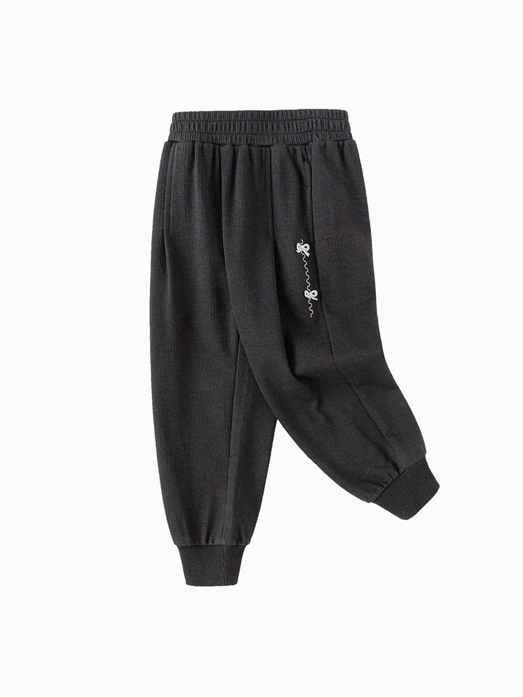 بالابالا بنطلون رياضي بتطريز للبنات - Image 4