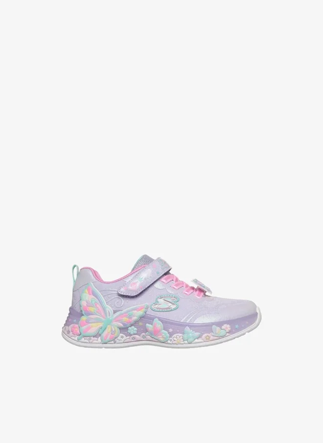 سكيتشرز Girls Butterfly Bliss Hook & Loop Sneakers