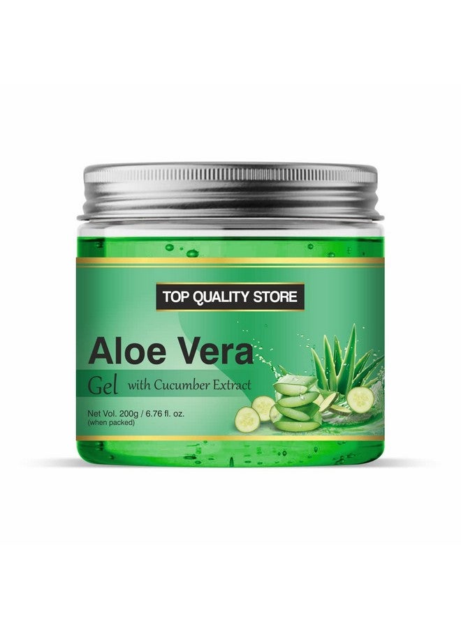 Top Quality Store Green Aloe Vera skin Gel 100% Pure Natural Gel - Ideal for Skin, Face, Acne Scars, Hair Care, Moisturizer & Dark - Image 1