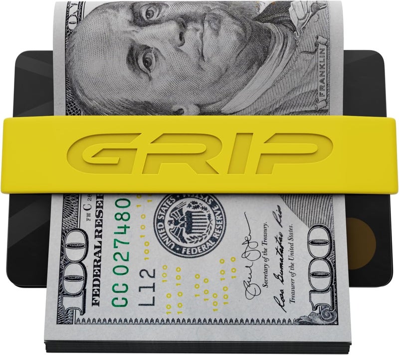 Grip Money Bands (Pack of 3) - YELLOW - Premium Silicone Band for Cash & Cards - Slim & Durable Design - Image 4