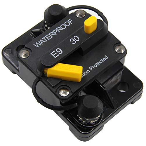 ZOOKOTO 30 Amp Circuit Breaker, Marine Trolling Motors Boat ATV Manual Power Fuse Rest, Waterproof 12V- 48V DC (30A) - Image 2