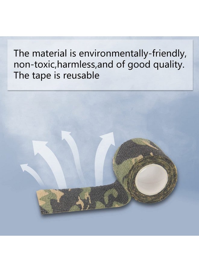 BOROLA Self-Adhesive Protective Camouflage Tape Cling Scope Wrap Camo Stretch Bandage For Camping,Flashlights,Bicycle,Range Finder Camera Etc.（4Pcs, Jungle Camo - Image 4