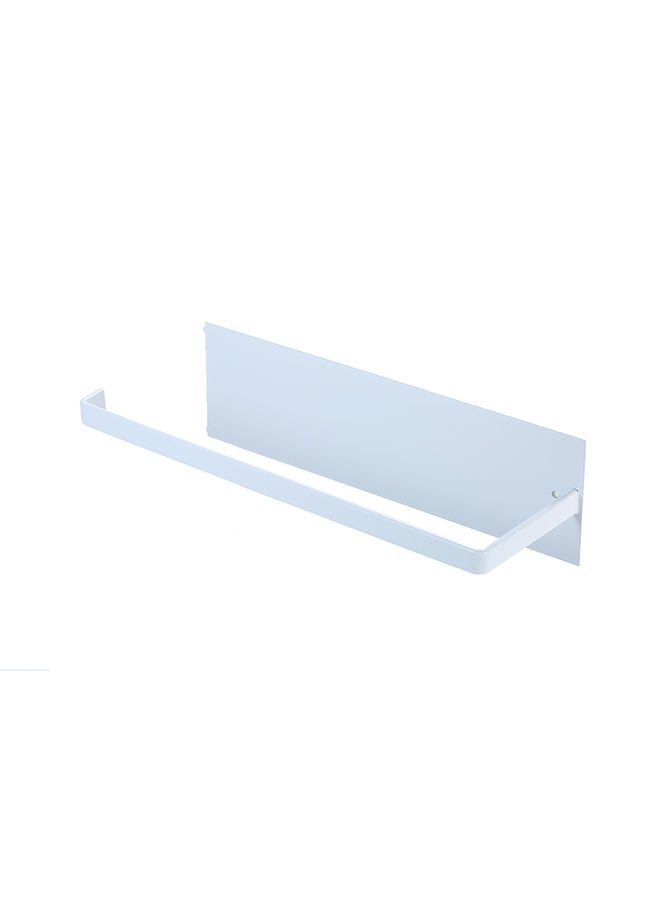 NIBEMINENT Wall Mounted Adhesive Paper Towel Holder White 25 x 9cm - Image 2