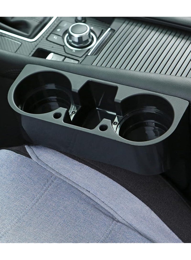 Generic 2 Pack Car Seat Gap Organizer Storage Box Cup Holder Car Console Side Pockets PU Leather Cellphones Key Cards Sunglasses Small Items Car Interior Accessories (Right and Left, Black)  - Image 3