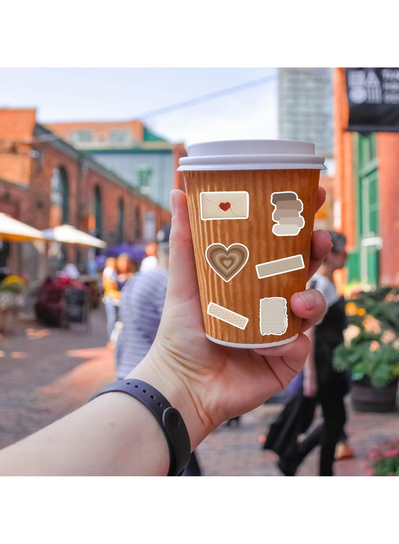 120Pcs Vintage Stickers, Waterproof Scrapbook Aesthetic Sticker, Daily Planner, Water Bottles, Handbook Junk Diary Stickers Teens Adults, Scrapbooking Supplies for DIY Paper Crafts - Image 4