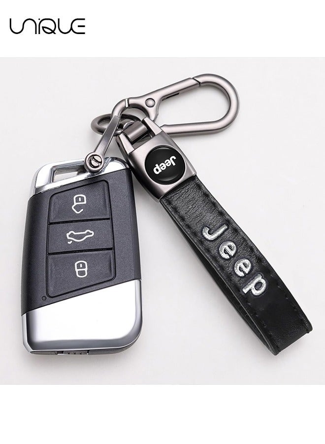 Unique Keychain - Jeep Key Chain - Leather Car Key Chain - Car Accessories - With Screwdriver - Black - Image 5
