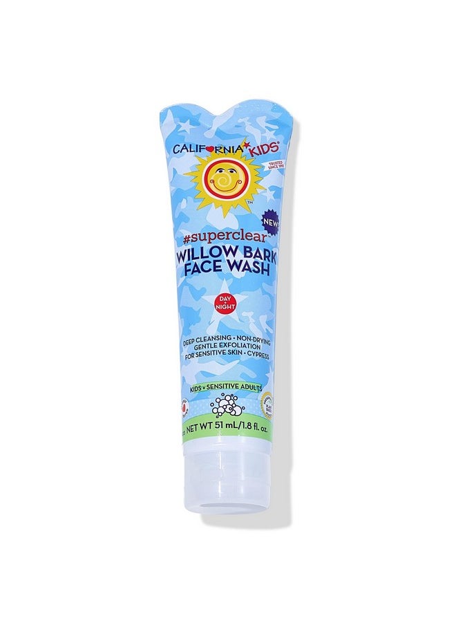 California Baby - California Kids Acne Face Wash | Gentle Hypoallergenic Face Wash | Exfoliating Face Wash + Cleans Pores | Kids Face Wash For Sensitive Skin | Salicylic Acid Face Cleanser | 1.8 Oz. / 51 Ml - Image 1