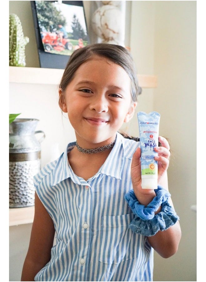 California Baby - California Kids Acne Face Wash | Gentle Hypoallergenic Face Wash | Exfoliating Face Wash + Cleans Pores | Kids Face Wash For Sensitive Skin | Salicylic Acid Face Cleanser | 1.8 Oz. / 51 Ml - Image 1