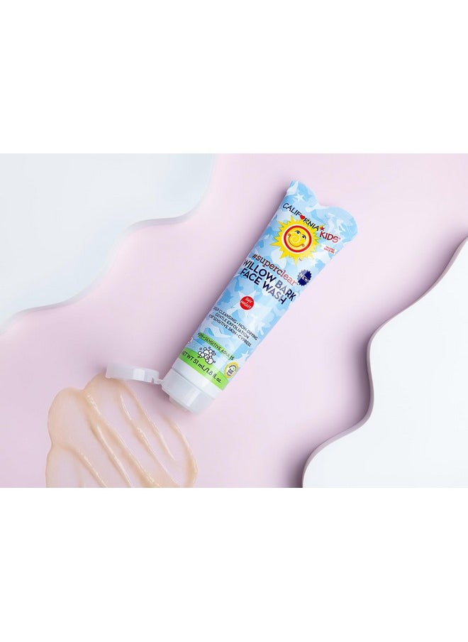 California Baby - California Kids Acne Face Wash | Gentle Hypoallergenic Face Wash | Exfoliating Face Wash + Cleans Pores | Kids Face Wash For Sensitive Skin | Salicylic Acid Face Cleanser | 1.8 Oz. / 51 Ml - Image 1