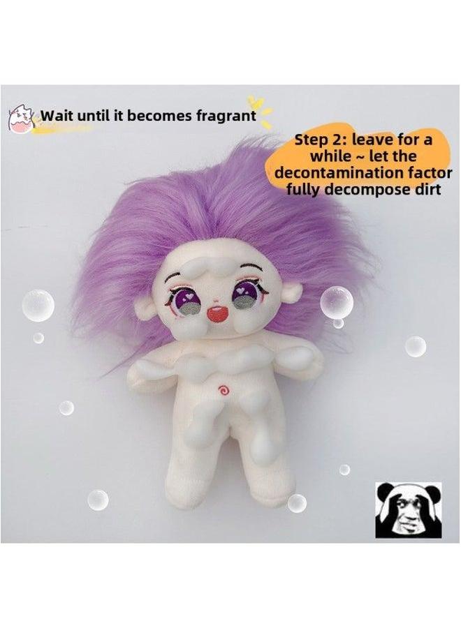 Cotton Doll Cleaner Blush Coat Cleaning Solution Foam Spray Plush Toy Cloth Dry Hair Care Solution-Color:100ml Strawberry Flavored Cleansing