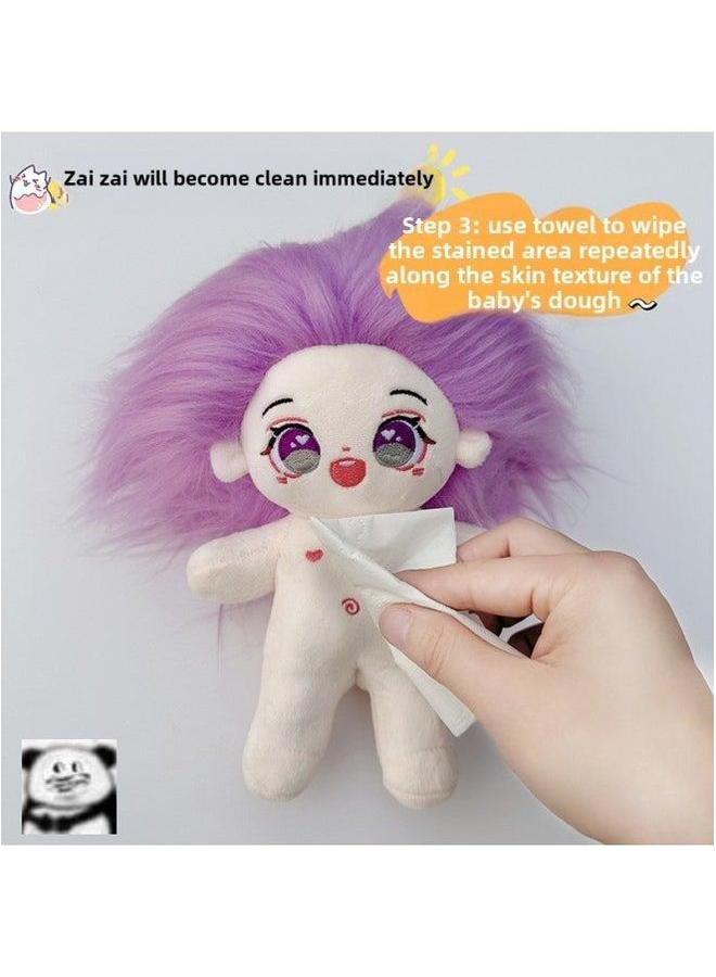 Cotton Doll Cleaner Blush Coat Cleaning Solution Foam Spray Plush Toy Cloth Dry Hair Care Solution-Color:100ml Strawberry Flavored Cleansing