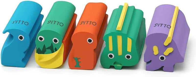 Fitto 6 Pieces Assorted Dinosaur Series Erasers, Assorted Color Stationery - Image 1