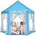 Monobeach Princess Castle Playhouse for Girls  Large Kids Tent with Star Lights for Indoor  Outdoor Play 55 x 53 DxH Blue Princess Tent with Little Star Lights - Image 2