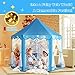 Monobeach Princess Castle Playhouse for Girls  Large Kids Tent with Star Lights for Indoor  Outdoor Play 55 x 53 DxH Blue Princess Tent with Little Star Lights - Image 4